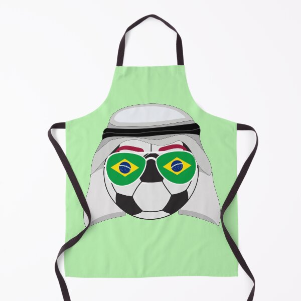Item preview, Brazil Flag inside Sunglasses on a Soccer ball Wearing a Keffiyeh designed and sold by Dexter Freeman.
