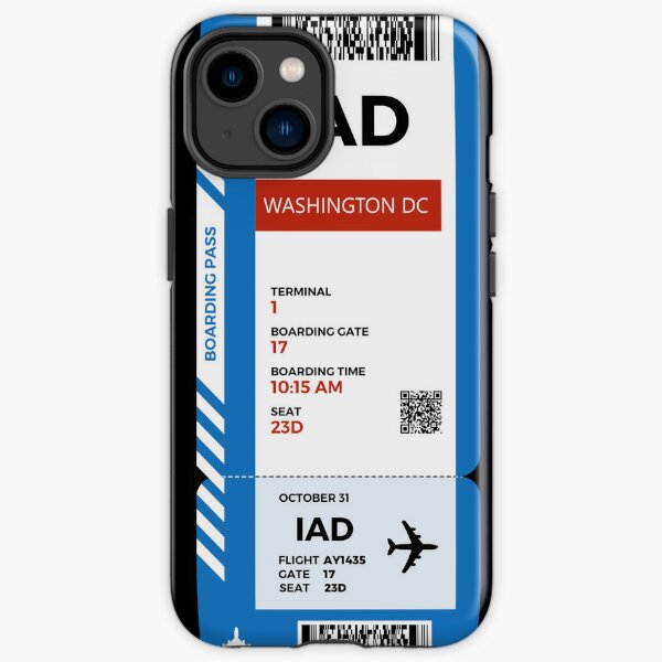 Washington DC boarding pass iPhone Tough Case