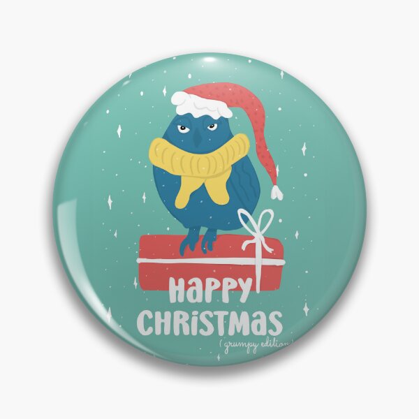 Item preview, Happy Christmas - Grumpy Edition -  Owls Greetings collection - GBR designed and sold by MaddaMom.