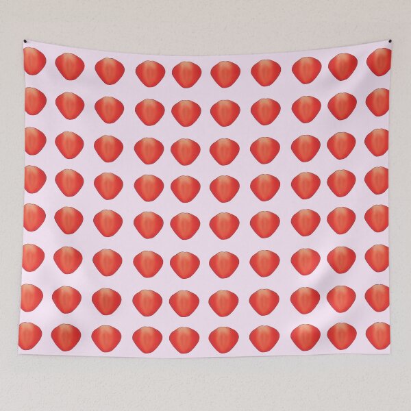 Item preview, Cute Strawberry Pattern designed and sold by TheFoxyWolfShop.