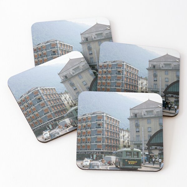 Item preview, 1970s - View outside the Como Railway Station, Ferrovie Nord, Como, Italy designed and sold by thatwaslife.