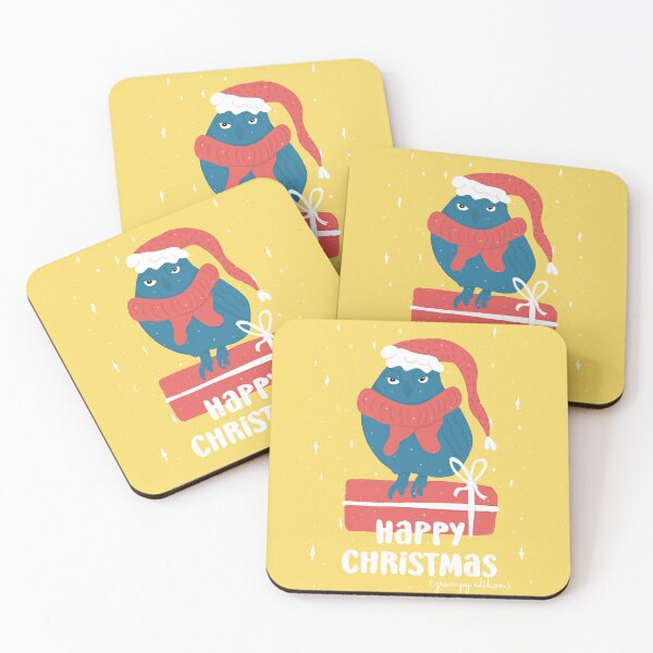 Item preview, Happy Christmas - Grumpy Edition -  Owls Greetings collection - GBR designed and sold by MaddaMom.