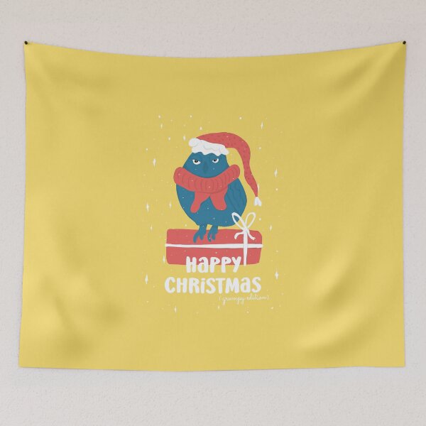 Item preview, Happy Christmas - Grumpy Edition -  Owls Greetings collection - GBR designed and sold by MaddaMom.