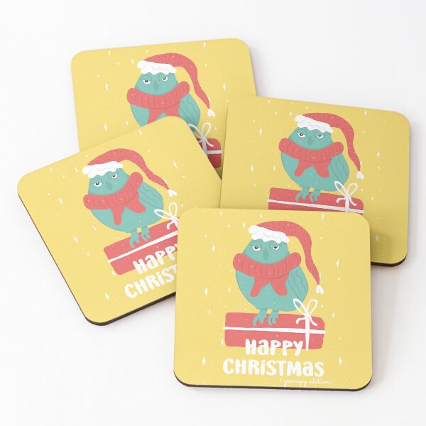 Item preview, Happy Christmas - Grumpy Edition -  Owls Greetings collection - YBR designed and sold by MaddaMom.