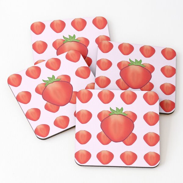 Item preview, Cute Strawberries Pattern with Big Strawberry  designed and sold by TheFoxyWolfShop.