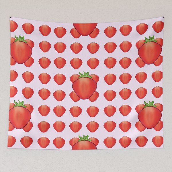 Item preview, Cute Strawberries Pattern with Big Strawberry  designed and sold by TheFoxyWolfShop.