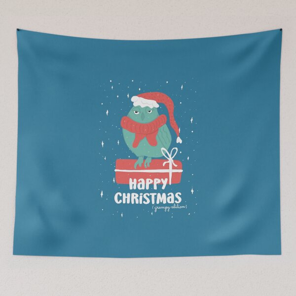 Item preview, Happy Christmas - Grumpy Edition -  Owls Greetings collection - BGR designed and sold by MaddaMom.