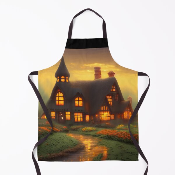 Item preview, Cute Cosy Fantasy Cottage after the Rain designed and sold by DreamyEscapism.