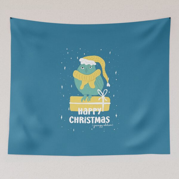Item preview, Happy Christmas - Grumpy Edition -  Owls Greetings collection - BGR designed and sold by MaddaMom.