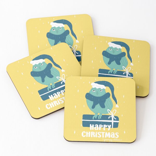 Item preview, Happy Christmas - Grumpy Edition -  Owls Greetings collection - YBG designed and sold by MaddaMom.