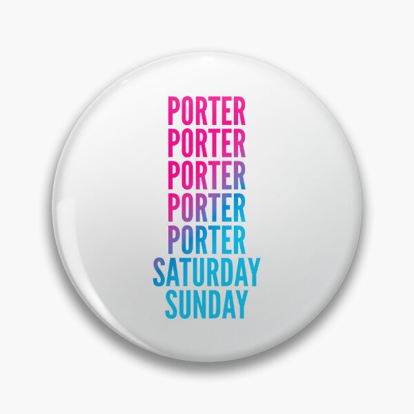 Item preview, Porter work week for Porters designed and sold by SVPOD.