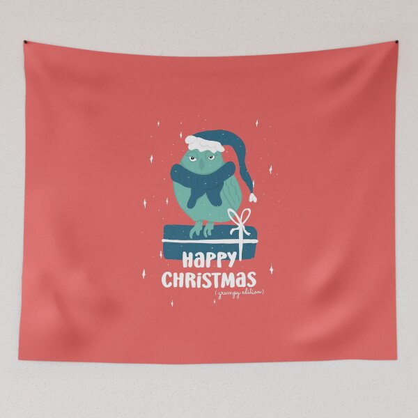 Item preview, Happy Christmas - Grumpy Edition -  Owls Greetings collection - YBG designed and sold by MaddaMom.