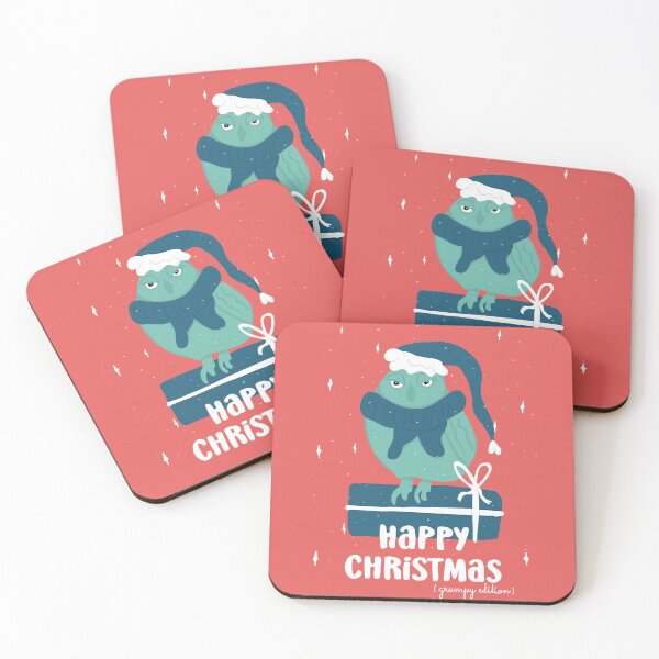 Item preview, Happy Christmas - Grumpy Edition -  Owls Greetings collection - YBG designed and sold by MaddaMom.