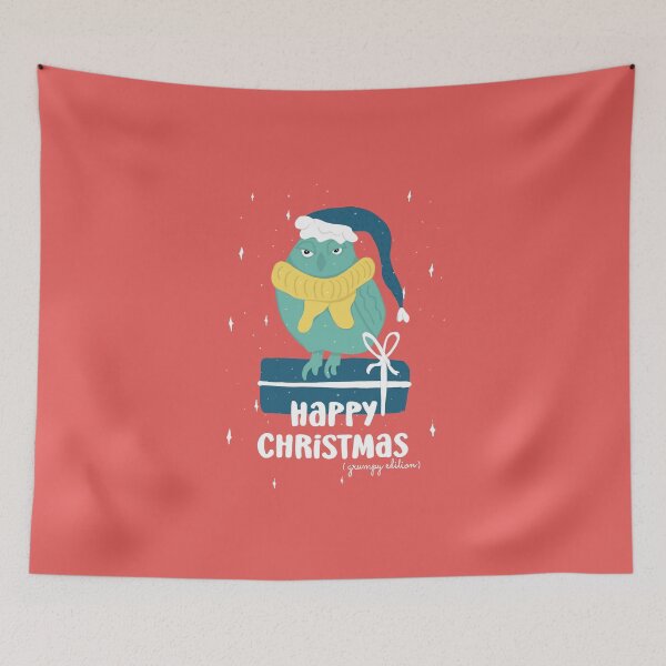 Item preview, Happy Christmas - Grumpy Edition -  Owls Greetings collection - YBG designed and sold by MaddaMom.