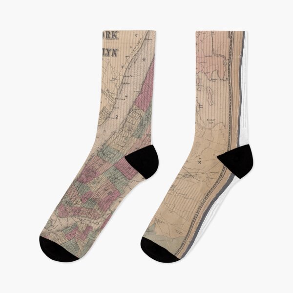 Item preview, Vintage Map of NYC, Brooklyn & Harlem 1868 designed and sold by abbazabba.