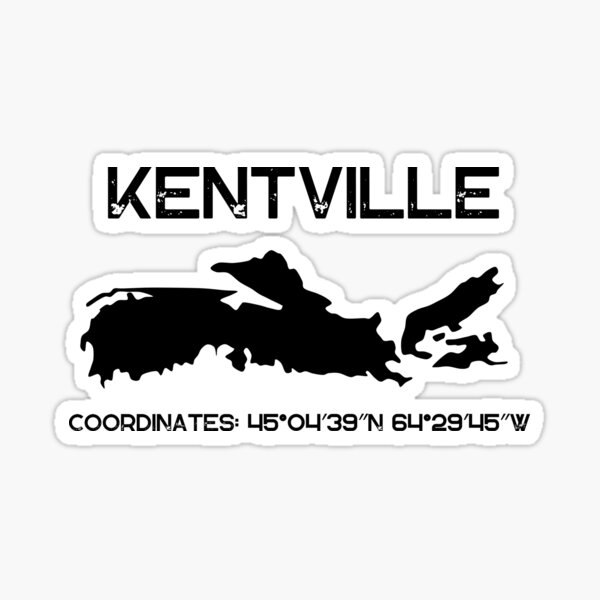 Item preview, Kentville NS Canada Atlantic Coordinates designed and sold by CraftwithNadia.