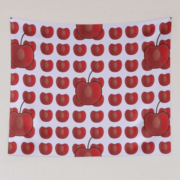 Item preview, Cute Plums Pattern with Big Plum  designed and sold by TheFoxyWolfShop.