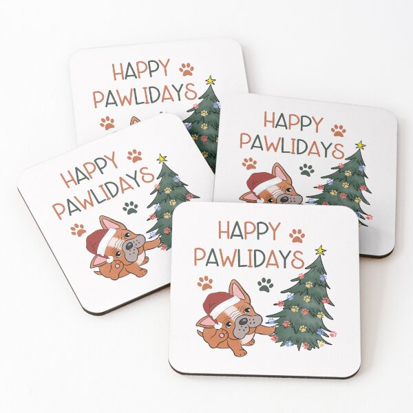 Item preview, Happy Pawlidays Cute Dog designed and sold by HappyLifeCreate.