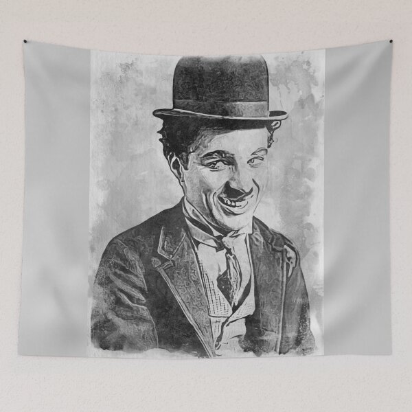 Item preview, Chaplin Art - watercolor bw - D2 designed and sold by DecoVintage.