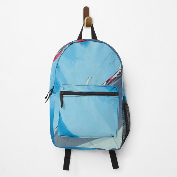 Item preview, Abstract Sailboat Sailing Blue with Red Accent designed and sold by Nonshape.