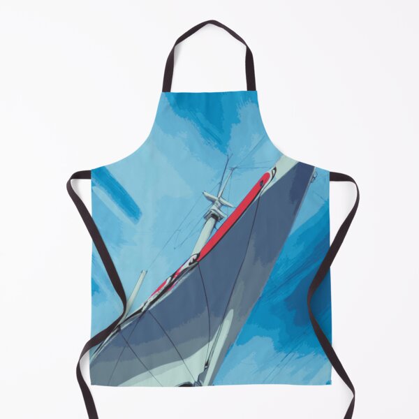 Item preview, Abstract Sailboat Sailing Blue with Red Accent designed and sold by Nonshape.
