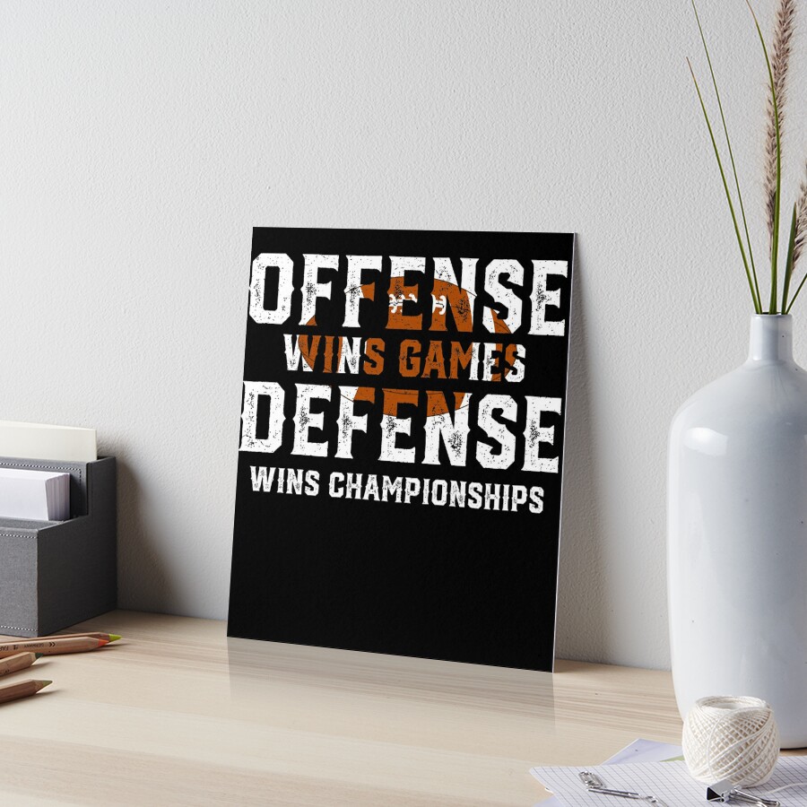 Offense Wins Games Defense Wins Championships - Funny Football Shirts V  Neck T Shirt by mrsmitful