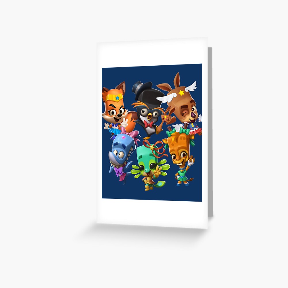 Zooba Battle Arena Royale Characters N 01 Zoo Greeting Card For Sale