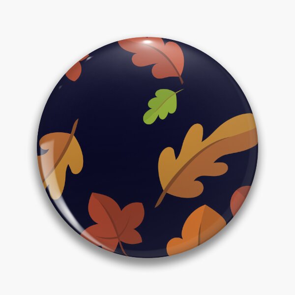 Item preview, Fall leaves pattern on midnight blue background designed and sold by DesignsByMadiha.