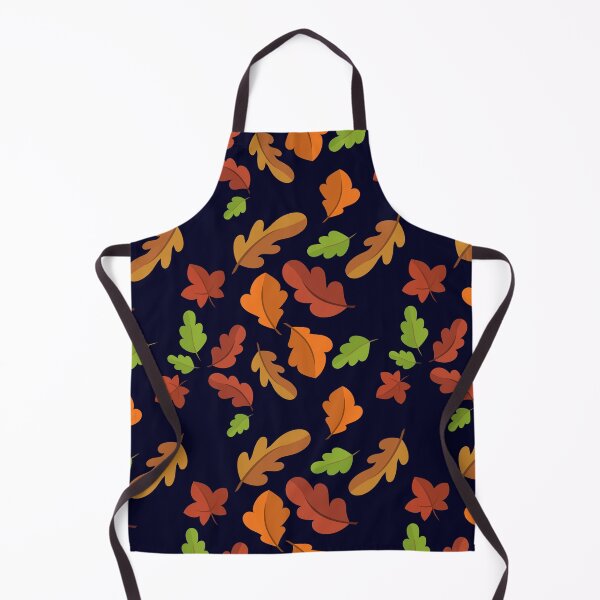 Item preview, Fall leaves pattern on midnight blue background designed and sold by DesignsByMadiha.