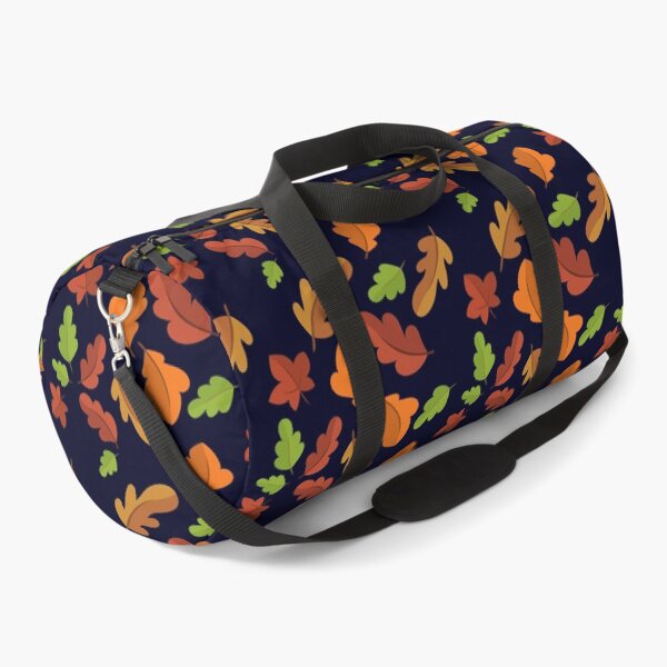 Item preview, Fall leaves pattern on midnight blue background designed and sold by DesignsByMadiha.
