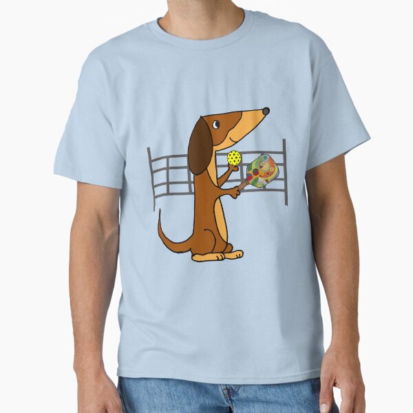 Item preview, Funny Dachshund Dog Playing Pickleball Sports designed and sold by Nature's Fancy.