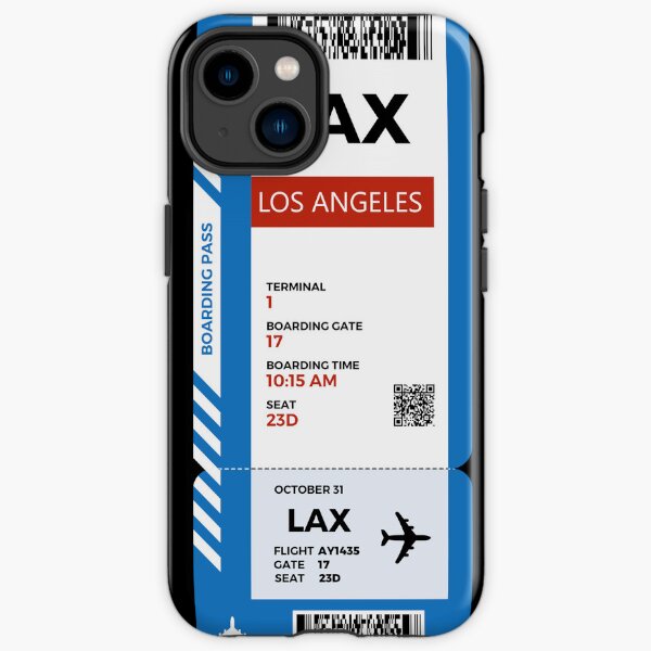 Los Angeles boarding pass iPhone Tough Case