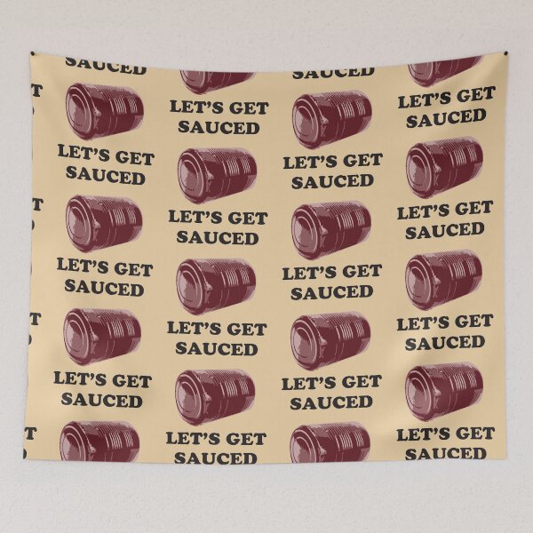 Item preview, Let’s Get Sauced – Cranberry Sauce Can Shape Humor Design designed and sold by hitechmom.