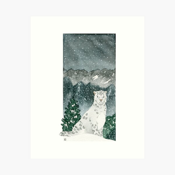Item preview, Endangered Animals: Snow Leopard designed and sold by pictoteeno.