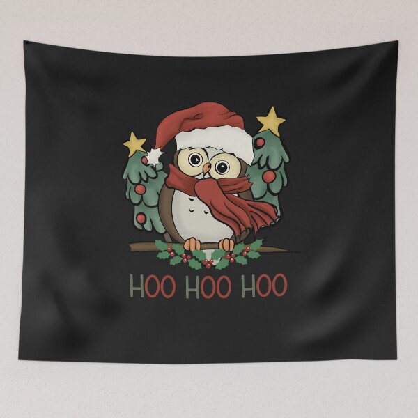 Item preview, Cute Christmas Hoo Owl designed and sold by HappyLifeCreate.
