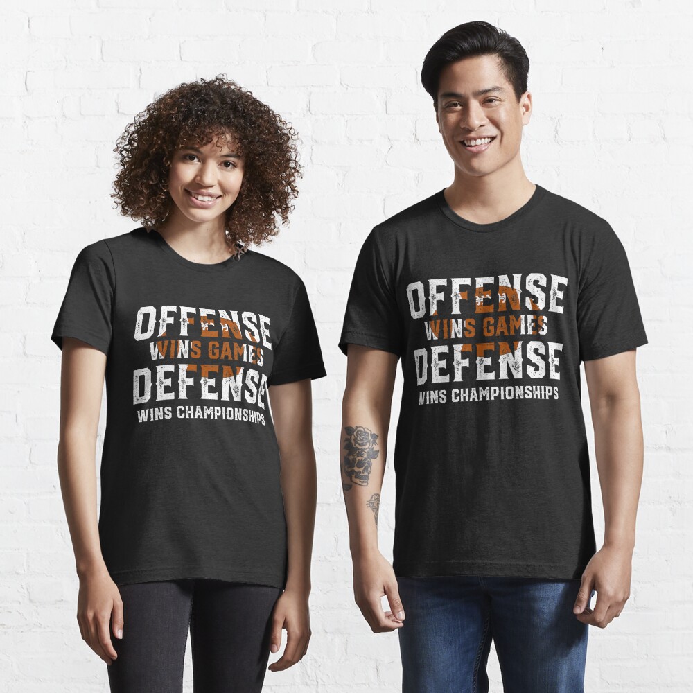 Offense Wins Games Defense Wins Championships - Funny Football Shirts V  Neck T Shirt by mrsmitful