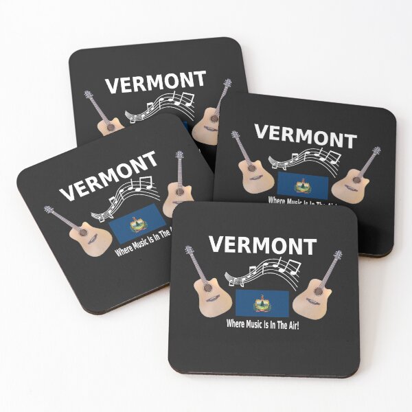 Artikelvorschau, Vermont-Akustikgitarren-Shirt entworfen und verkauft von GuitarNuts.