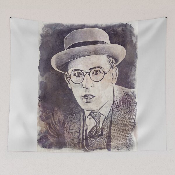 Item preview, Harold Lloyd Art - watercolor vintage - D3 designed and sold by DecoVintage.