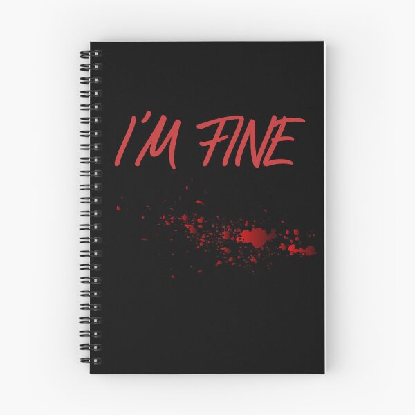 Item preview, I'm fine bloody designed and sold by Pedr Msb.