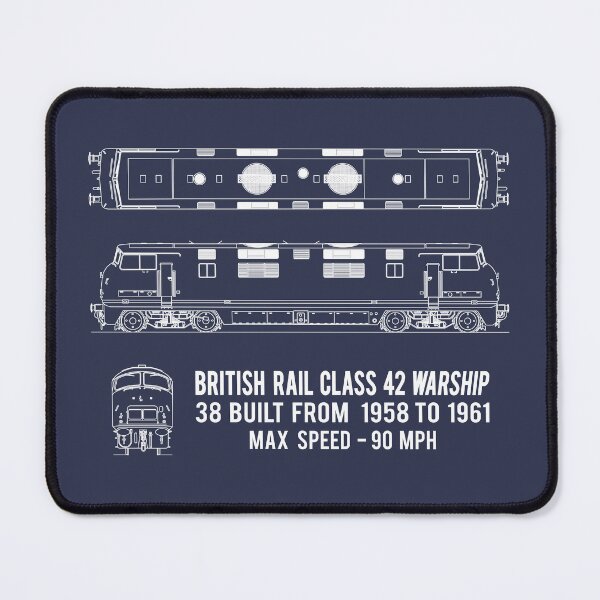 Item preview, British Rail Class 42 Warship Locomotive Blueprint Diagram Gift designed and sold by Maljonic.