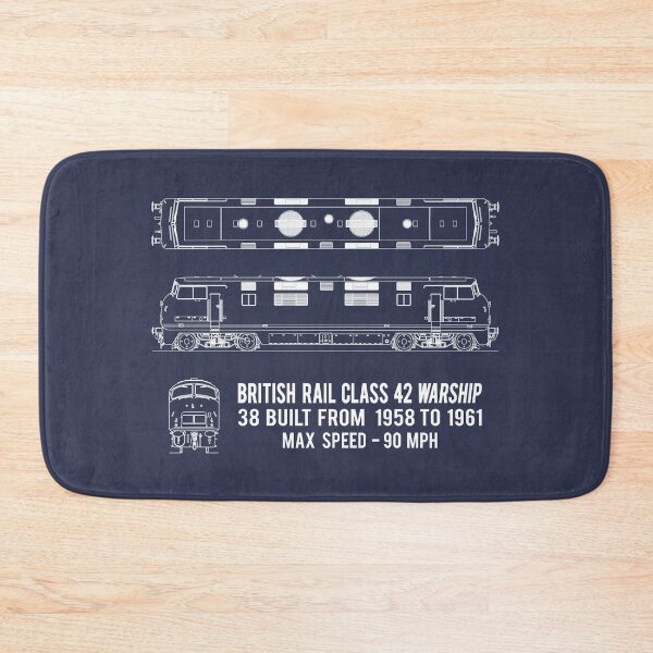 Item preview, British Rail Class 42 Warship Locomotive Blueprint Diagram Gift designed and sold by Maljonic.