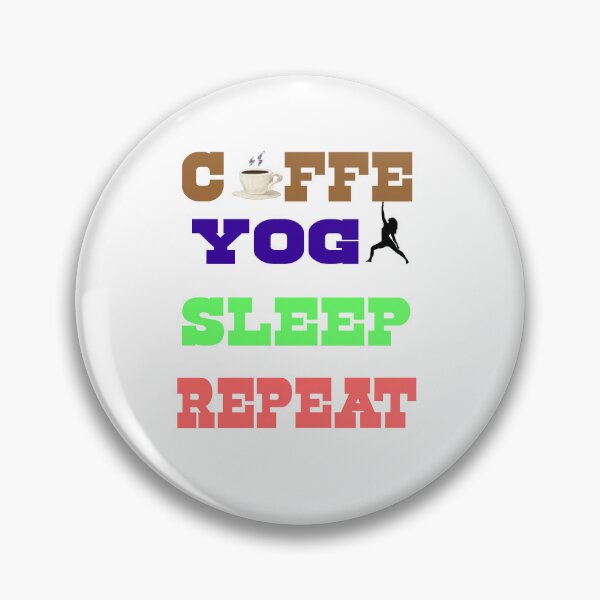 Item preview, coffee yoga sleep repeat designed and sold by SeniorPrint99.