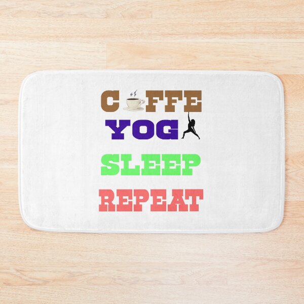 Item preview, coffee yoga sleep repeat designed and sold by SeniorPrint99.