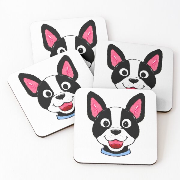 Artikelvorschau, Boston-Terrier-Karikatur entworfen und verkauft von PaintedbyCarol.