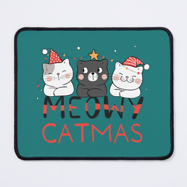 Item preview, Meowy Catmas Merry Catmas Christmas Lights cat tangled in christmas lights designed and sold by HoneyHue.