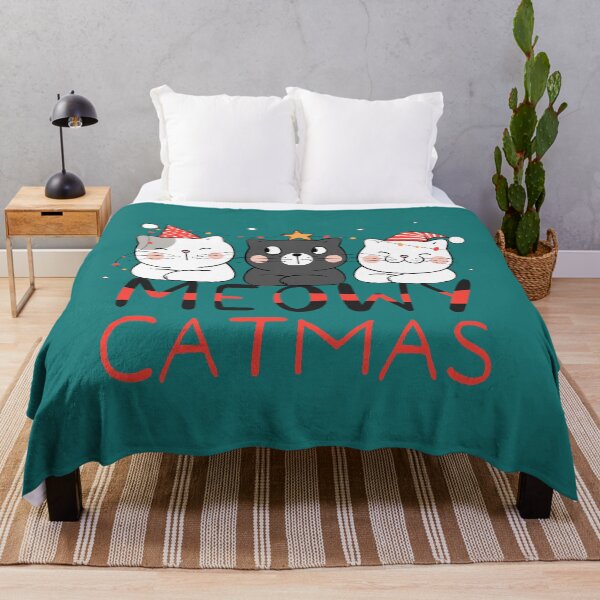 Item preview, Meowy Catmas Merry Catmas Christmas Lights cat tangled in christmas lights designed and sold by HoneyHue.