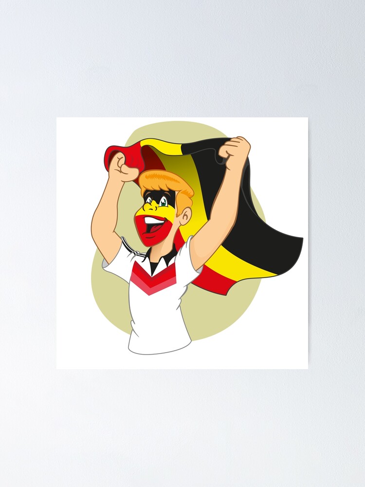 German supporter vibrating. Ideal for artistic material and institutional"  Poster for Sale by LucianoCosmo | Redbubble