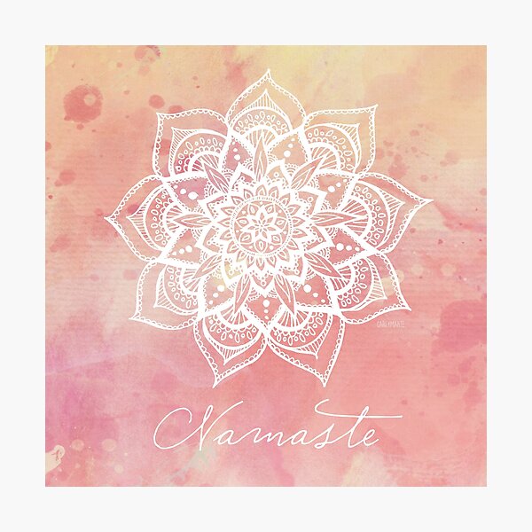Namaste - Strawberry Quartz Photographic Print