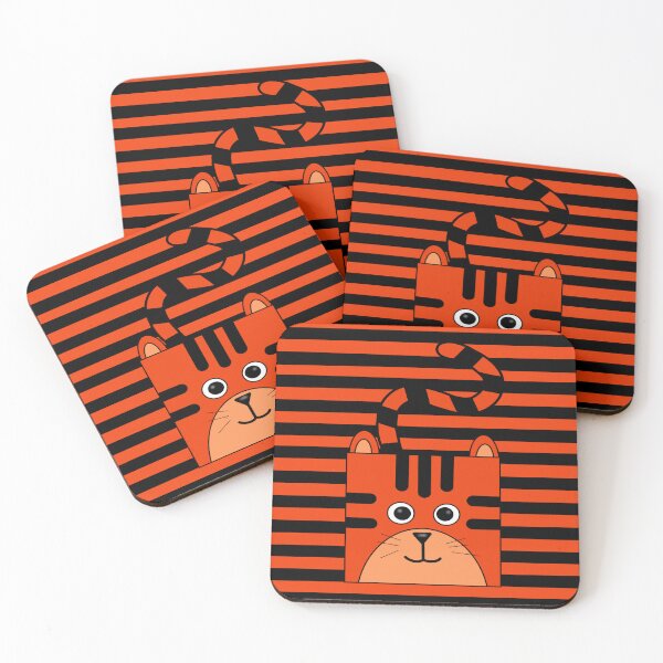 Item preview, Square Head Tiger  designed and sold by MarjorieHoweArt.