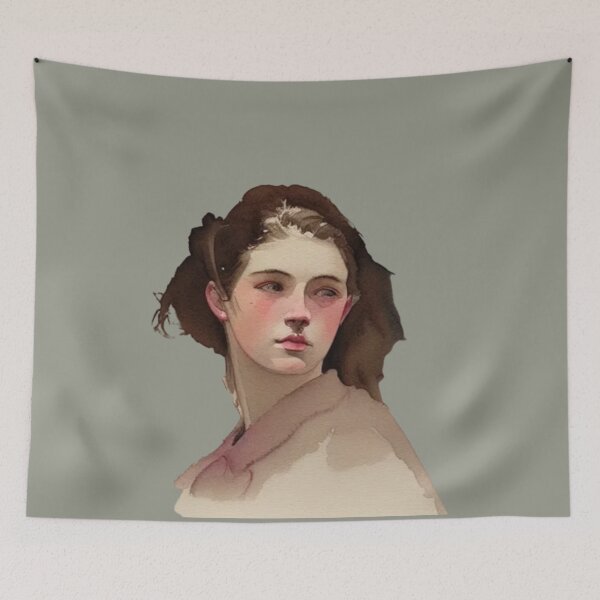 Item preview, Original Art Female portrait, Custom female portrait, Portrait painting woman, Vintage art designed and sold by Artsareus.
